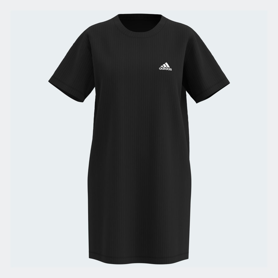 adidas Essentials 3-Stripes Single Jersey Boyfriend Tee Dress