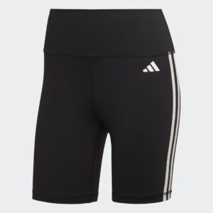 adidas Training Essentials 3-Stripes High-Waisted Short Leggings