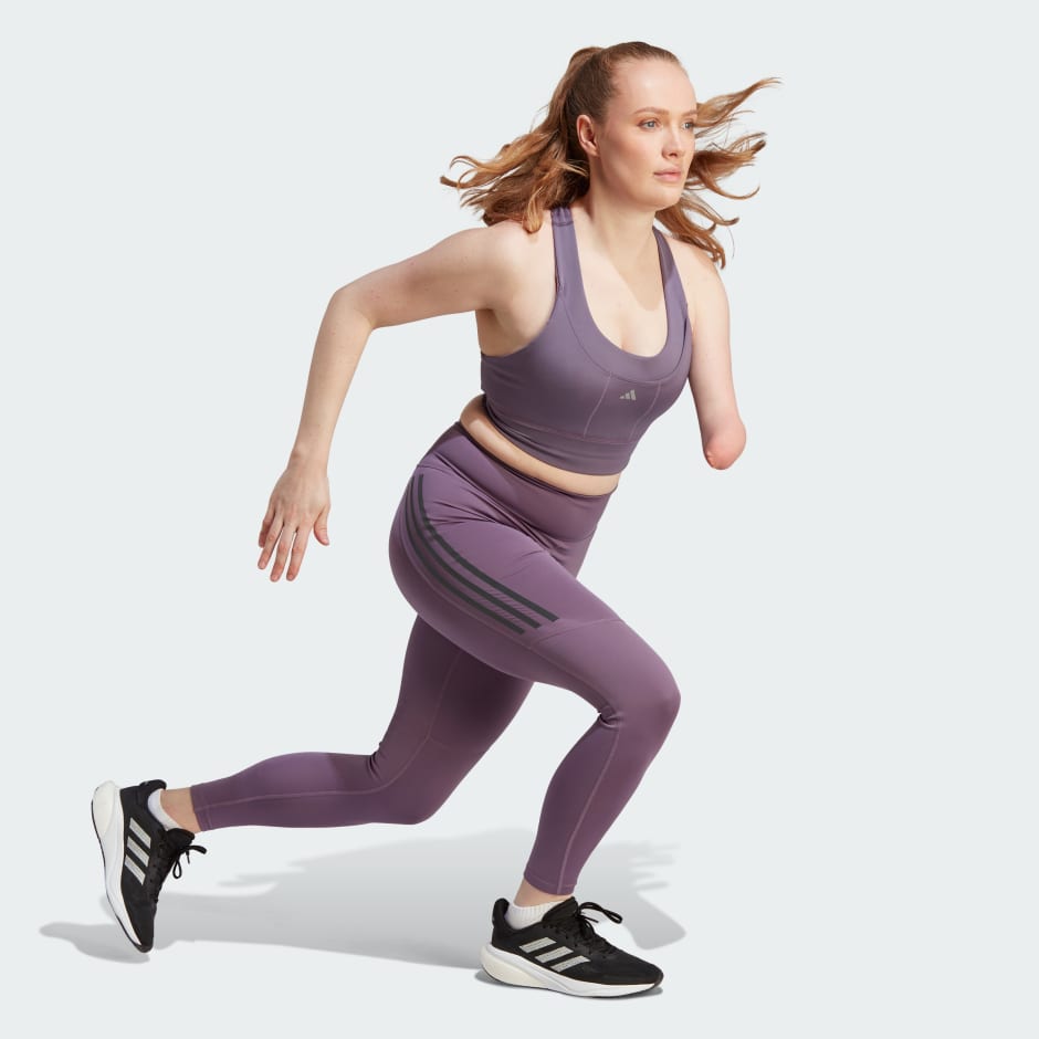 adidas DailyRun 3-Stripes 7/8 Leggings - Image 2