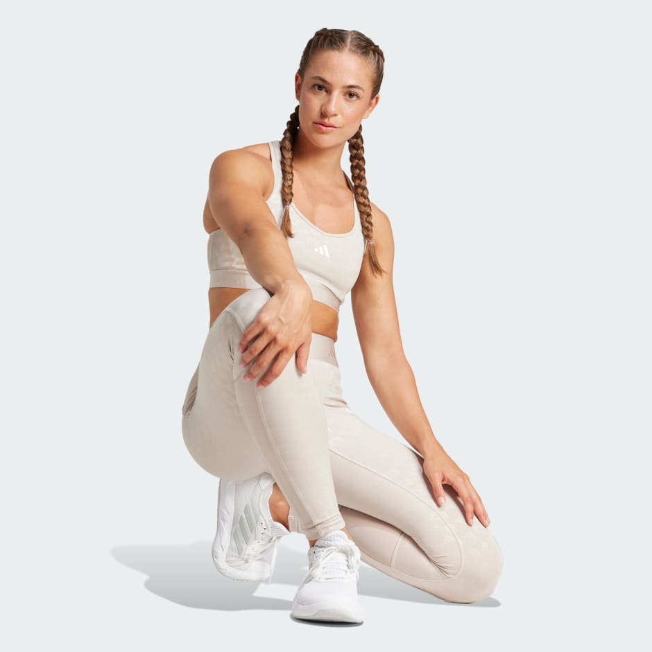 adidas Hyperglam Full-Length Emboss Leggings - Image 2