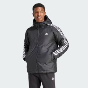 adidas Essentials 3-Stripes Insulated Hooded Jacket