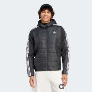 adidas Essentials 3-Stripes Insulated Hooded Hybrid Jacket