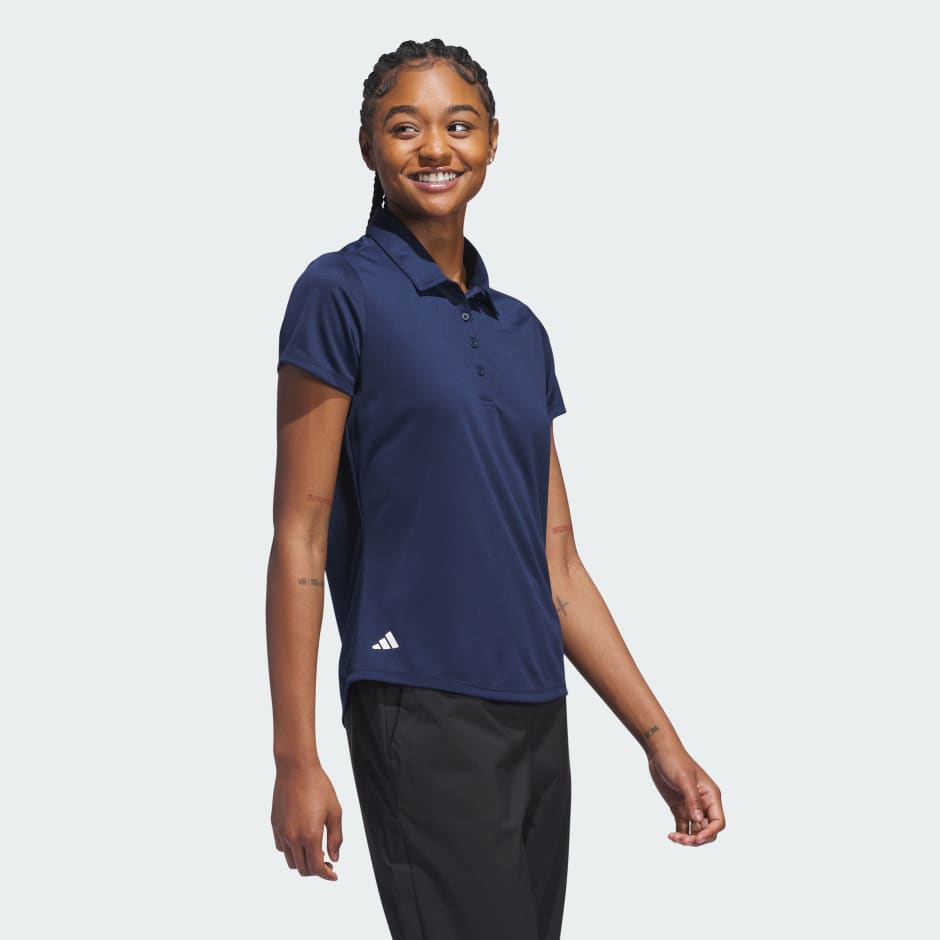 adidas Women's Solid Performance Short Sleeve Polo Shirt - Image 2
