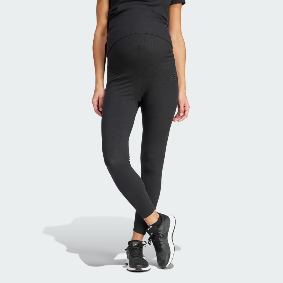 adidas Ribbed High-Waist 7/8 Leggings