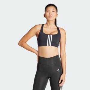 adidas Powerimpact Training Medium-Support 3-Stripes Bra