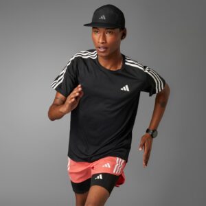 adidas Own the Run 3-Stripes Tee