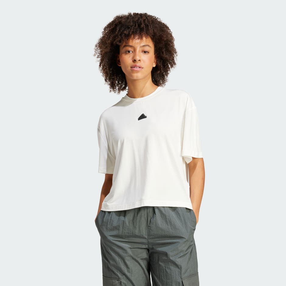 adidas City Escape Loose Crop Tee