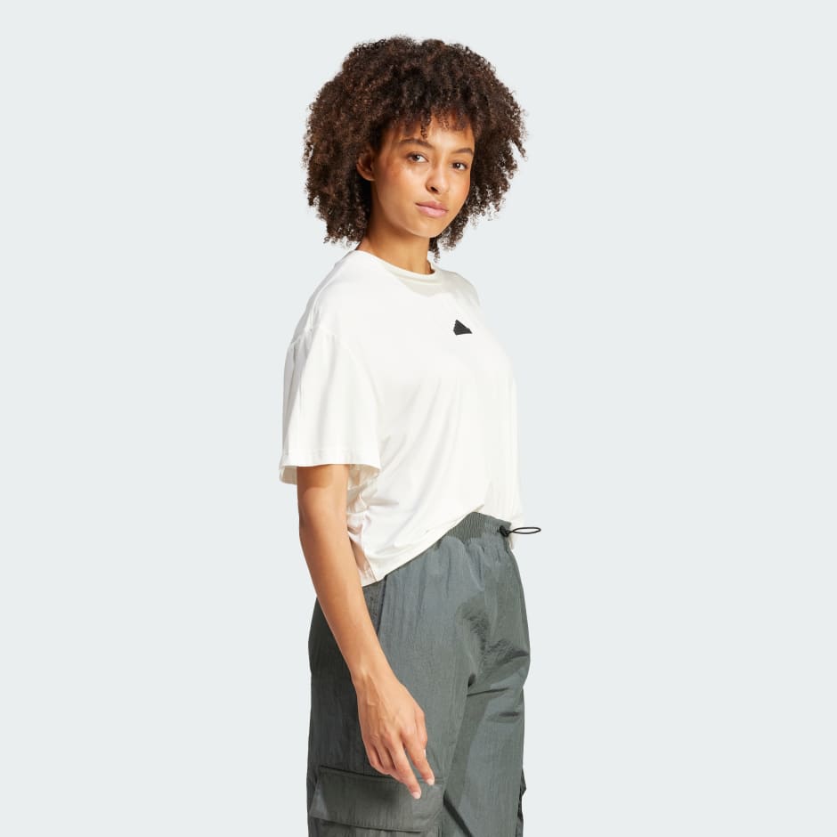 adidas City Escape Loose Crop Tee - Image 2