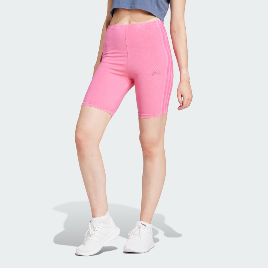 adidas ALL SZN 3-Stripes Garment Wash Bike Shorts
