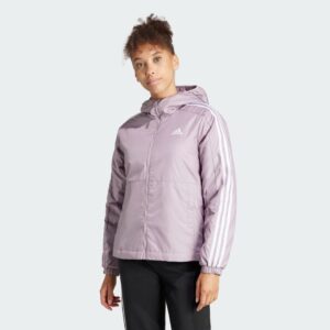 adidas Essentials 3-Stripes Insulated Hooded Jacket