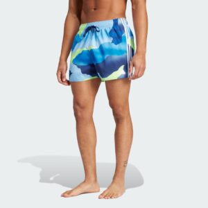 adidas City Escape Camo 3-Stripes Cix Swim Shorts