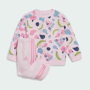 adidas Essentials Allover Print Jogger Set Kids