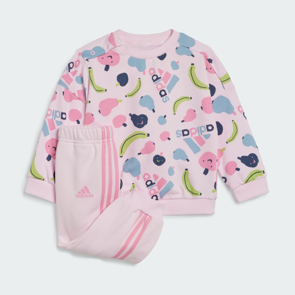 adidas Essentials Allover Print Jogger Set Kids