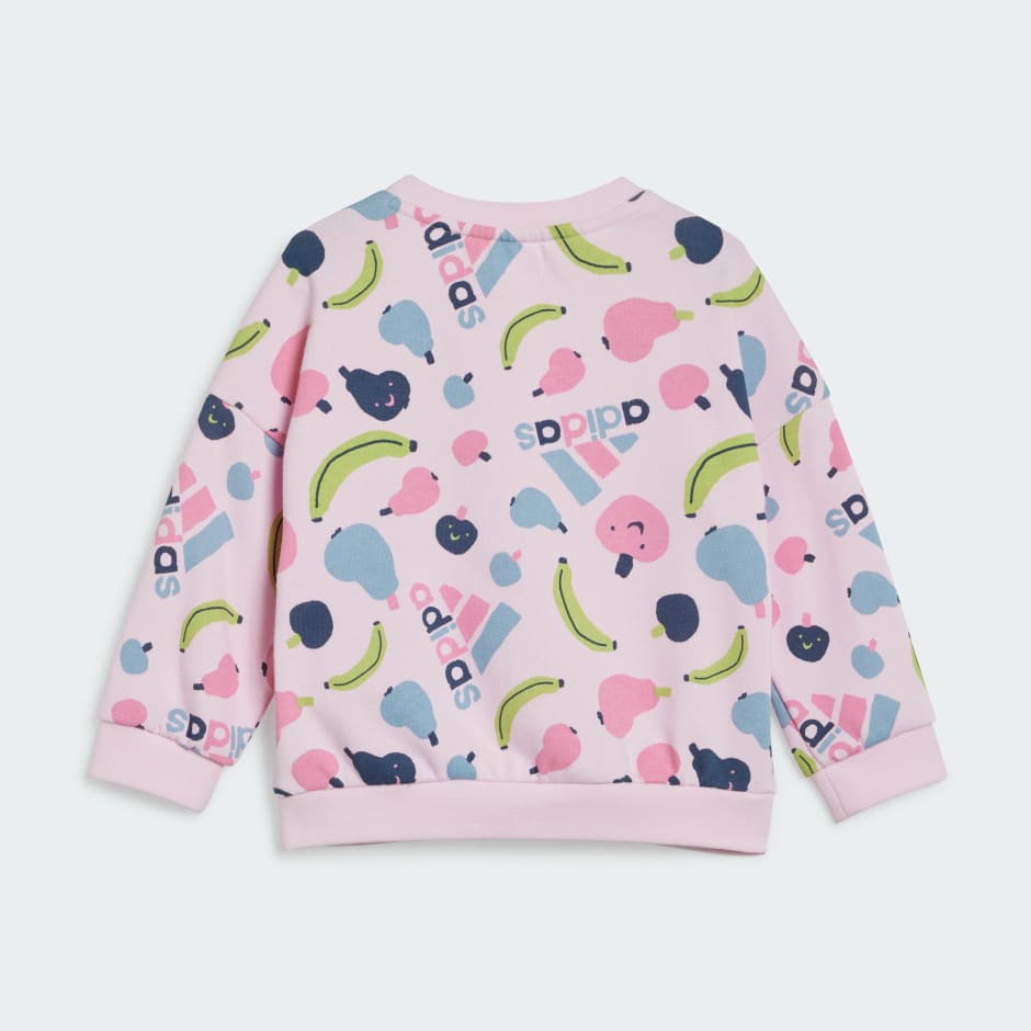 adidas Essentials Allover Print Jogger Set Kids - Image 2