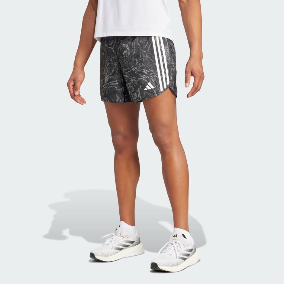 adidas Own the Run Excite Allover Print AEROREADY Shorts