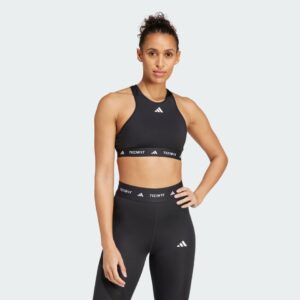 adidas TECHFIT Medium-Support High-Neck Bra