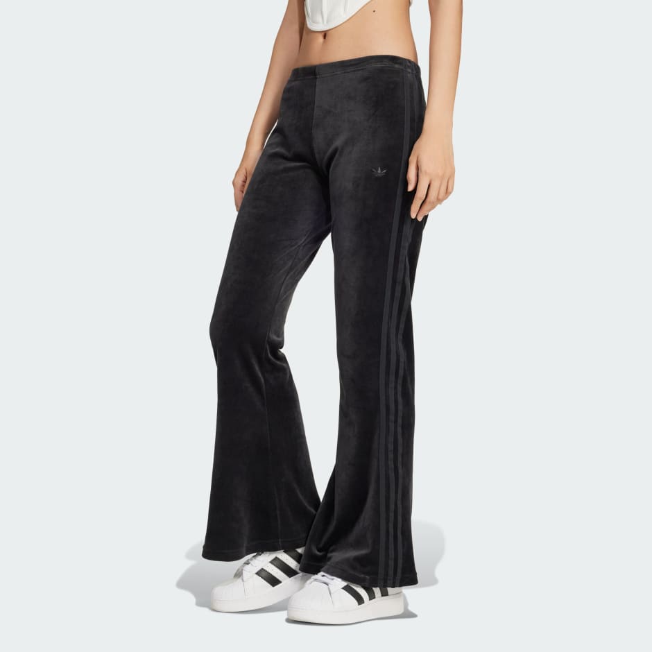 adidas Crushed Velvet Flared Pants
