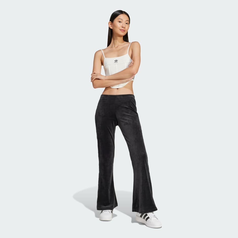 adidas Crushed Velvet Flared Pants - Image 2
