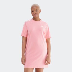 adidas Essentials 3-Stripes Single Jersey Boyfriend Tee Dress