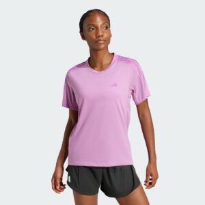 adidas Own the Run 3-Stripes Tee