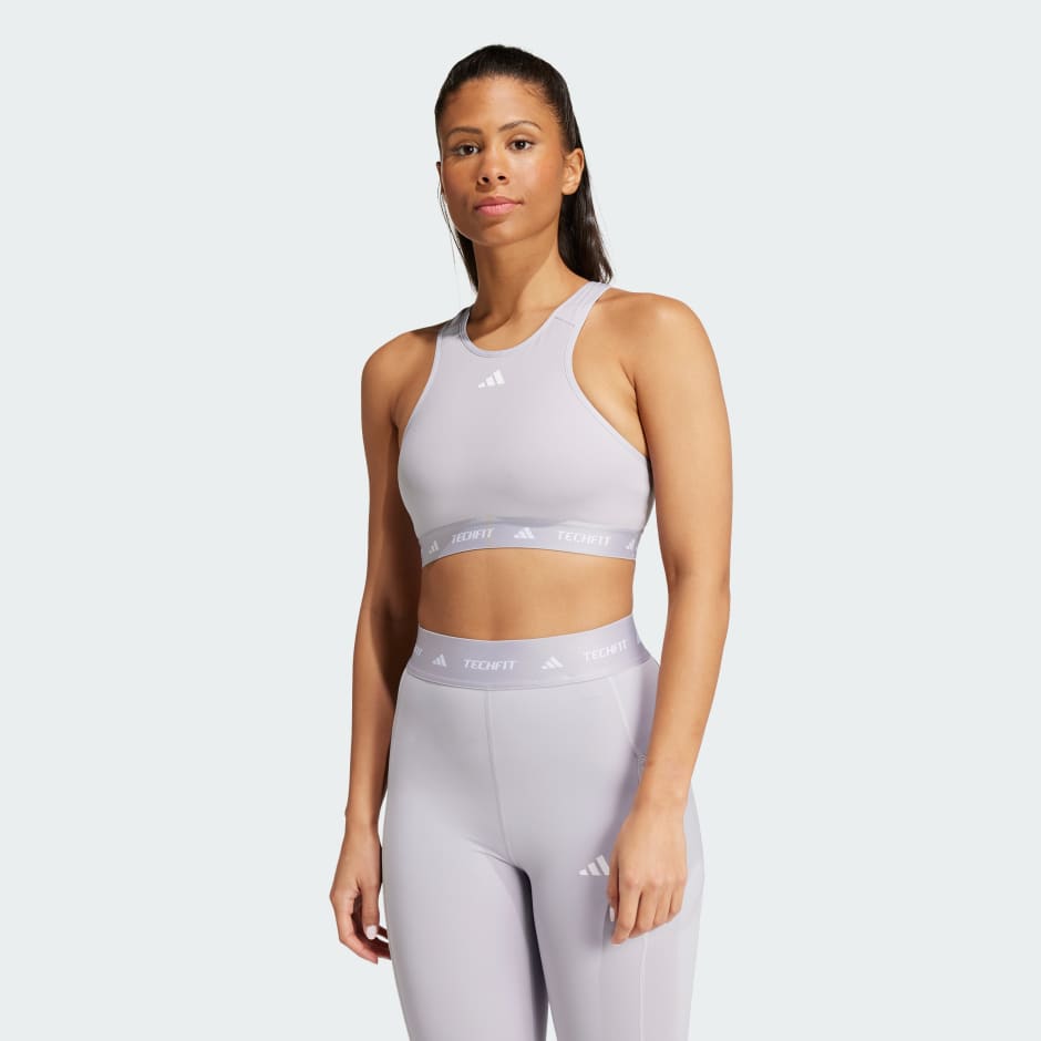 adidas TECHFIT Medium-Support High-Neck Bra