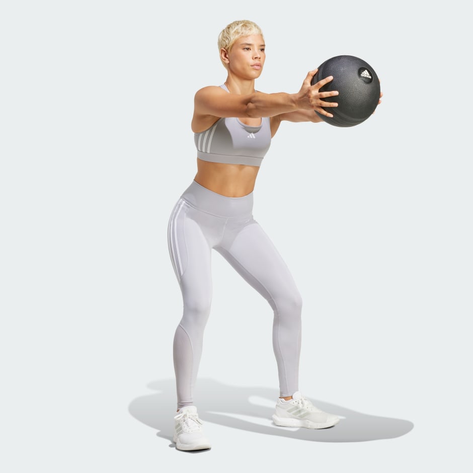 adidas Optime Essentials Stash Pocket Full-Length Leggings - Image 2