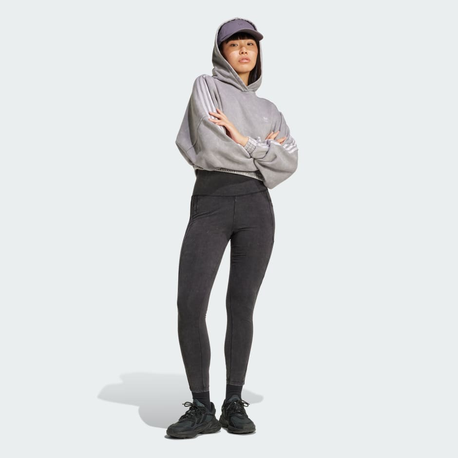 adidas Washed 3-Stripes Leggings - Image 2