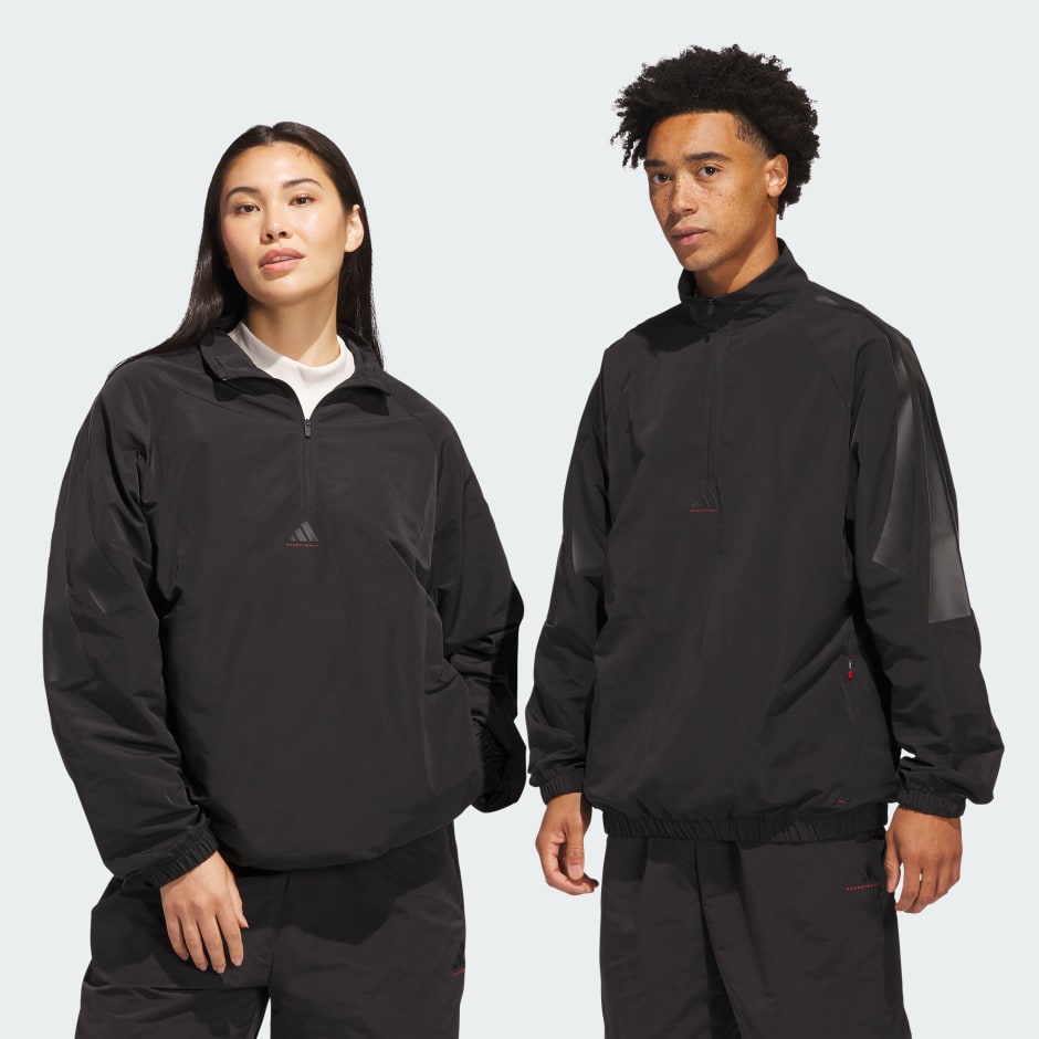 adidas adidas Basketball Woven 1/2 Zip Jacket