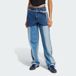adidas Kseniaschnaider Patchwork Straight Leg Jeans