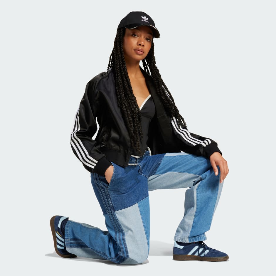adidas Kseniaschnaider Patchwork Straight Leg Jeans - Image 2