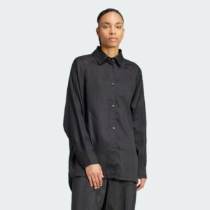 adidas Poplin Loose Fit 3-Stripes Shirt