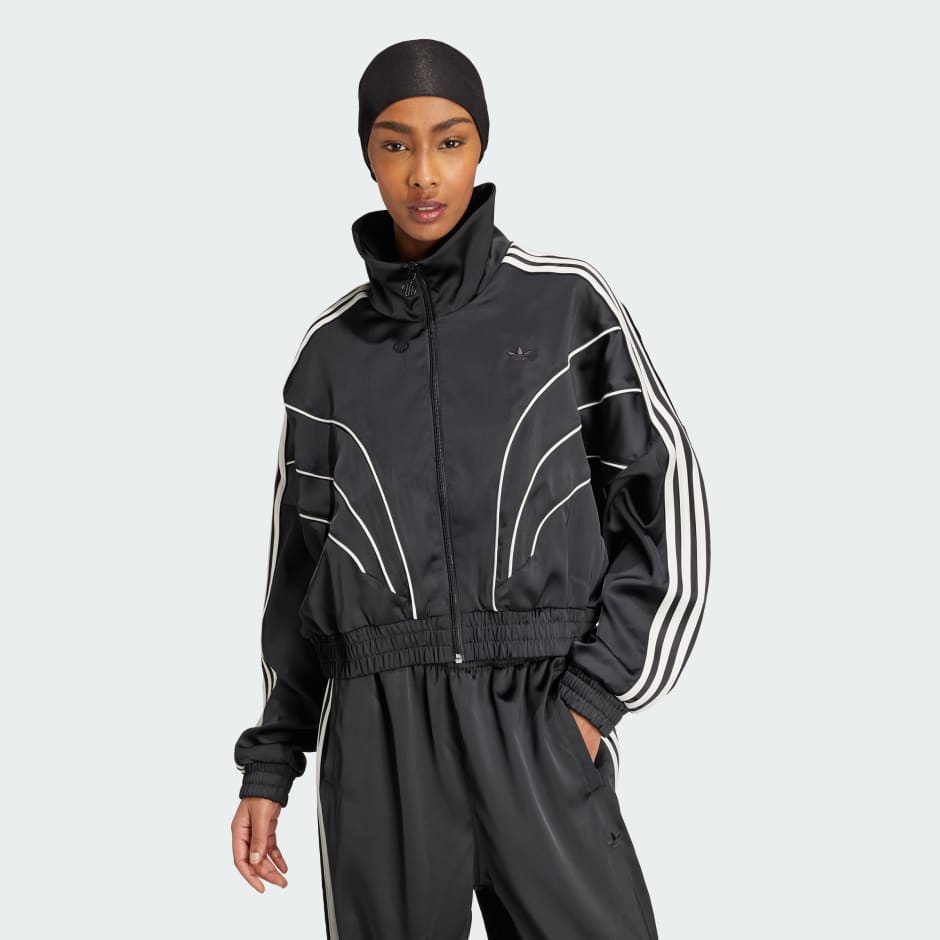 adidas Piping Loose Crop Track Top