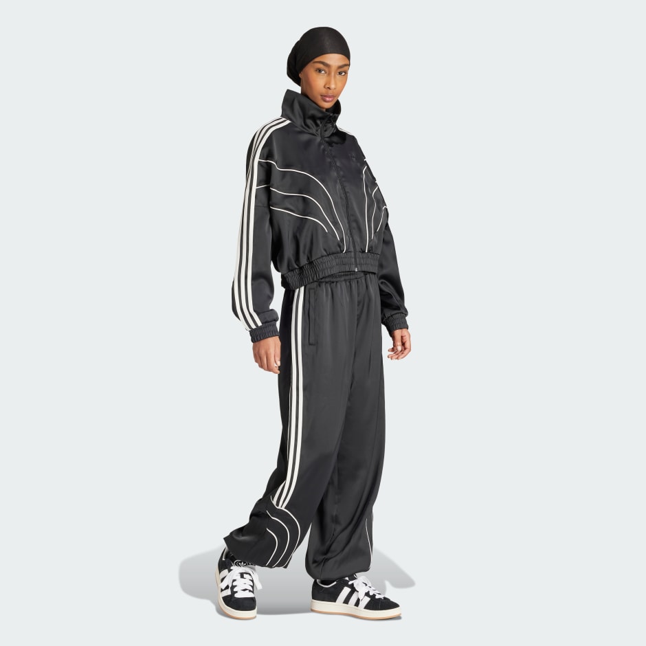 adidas Piping Loose Crop Track Top - Image 2