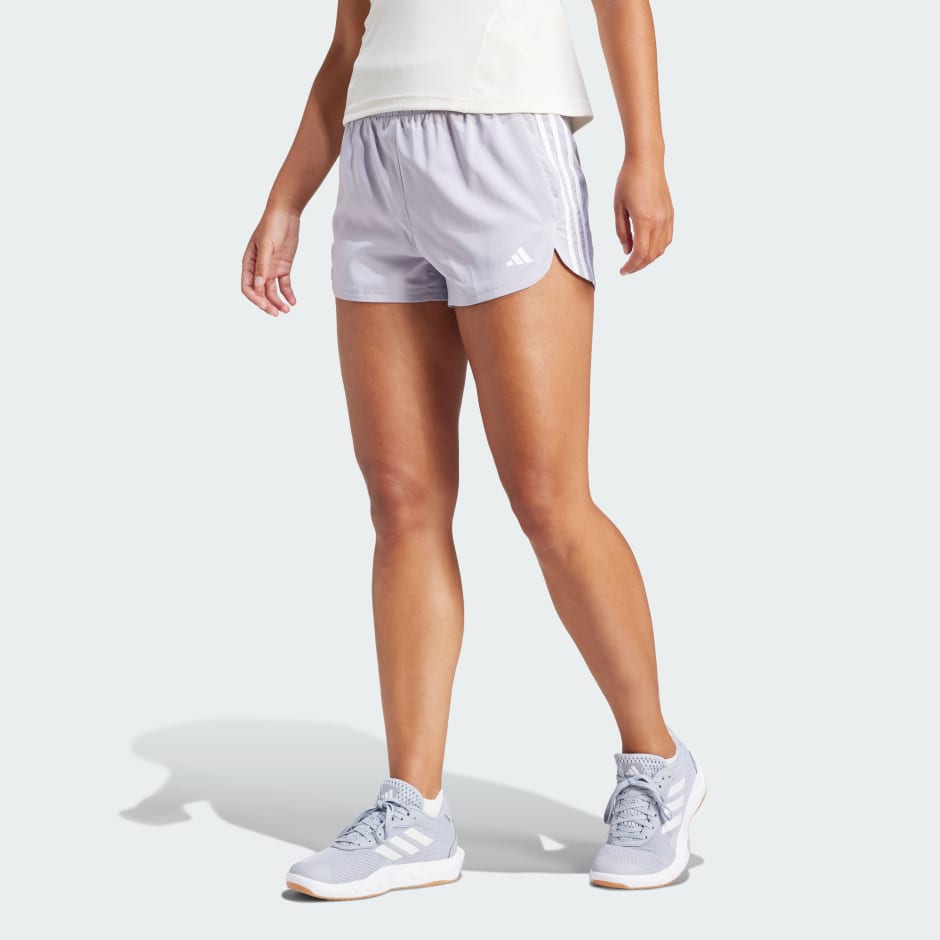 adidas Pacer Training 3-Stripes Woven High-Rise Shorts