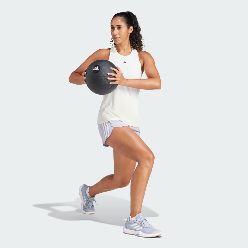 adidas Pacer Training 3-Stripes Woven High-Rise Shorts - Image 2