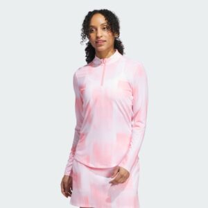 adidas Ultimate365 Printed Quarter Zip Mock