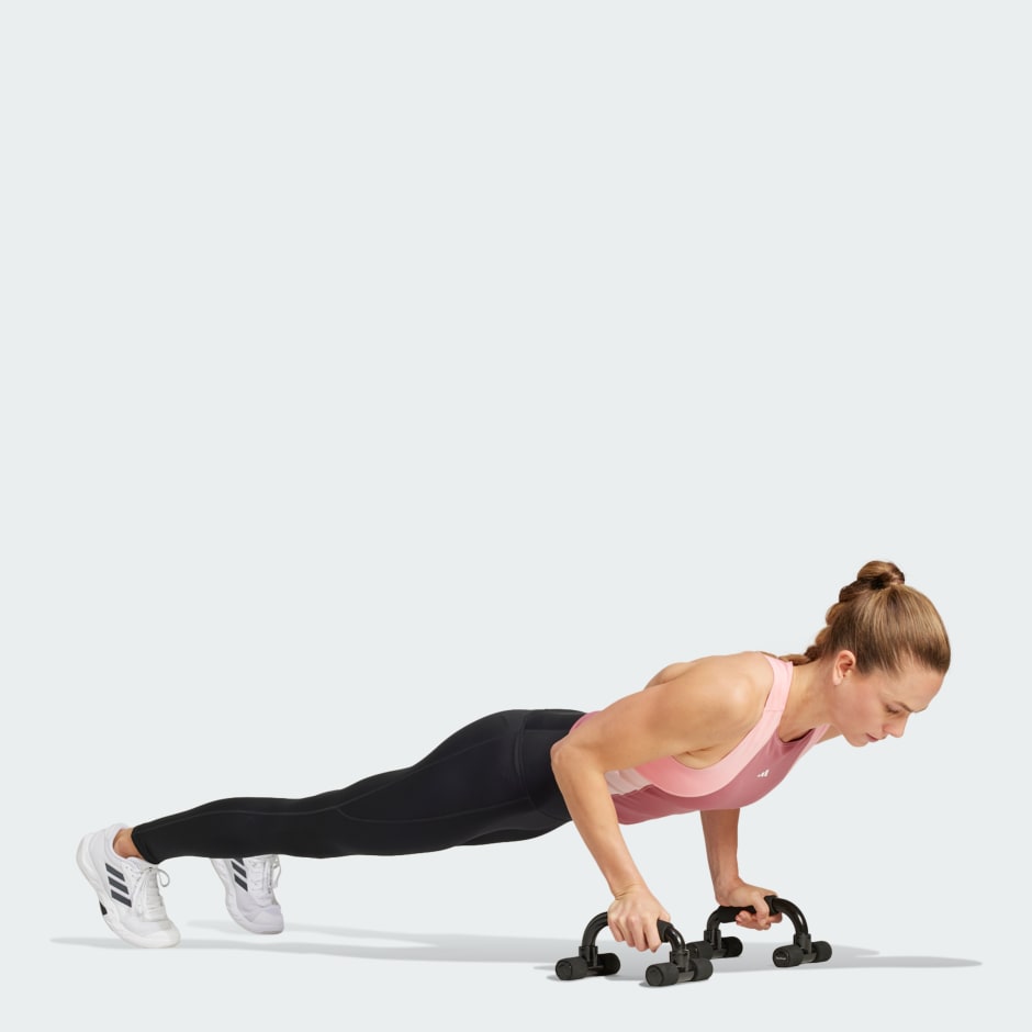adidas TECHFIT Colorblock Training Crop Tank Top - Image 2