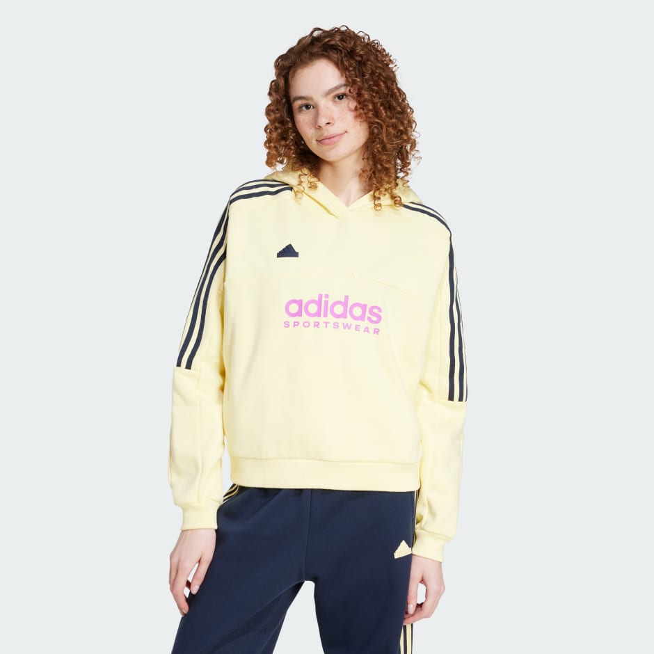 adidas Tiro Cut 3-Stripes Fleece Hoodie