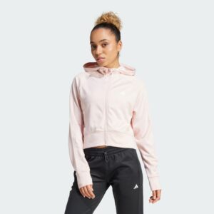 adidas AEROREADY Game and Go Full-Zip Hooded Fleece Jacket