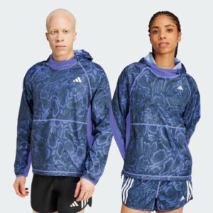 adidas Own The Run Excite Allover Print AEROREADY Hoodie