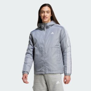 adidas Essentials 3-Stripes Insulated Hooded Jacket