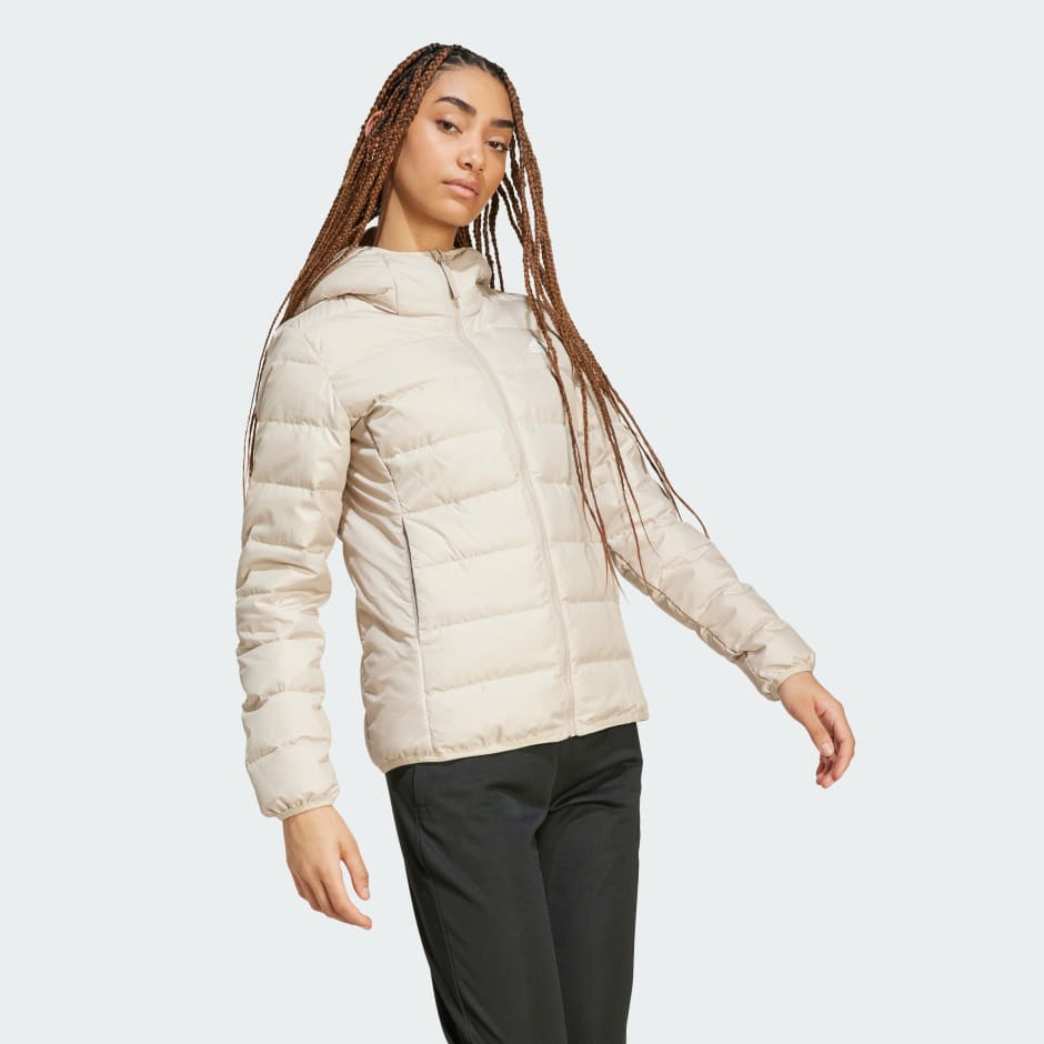 adidas Essentials Light Down Hooded Jacket - Image 2
