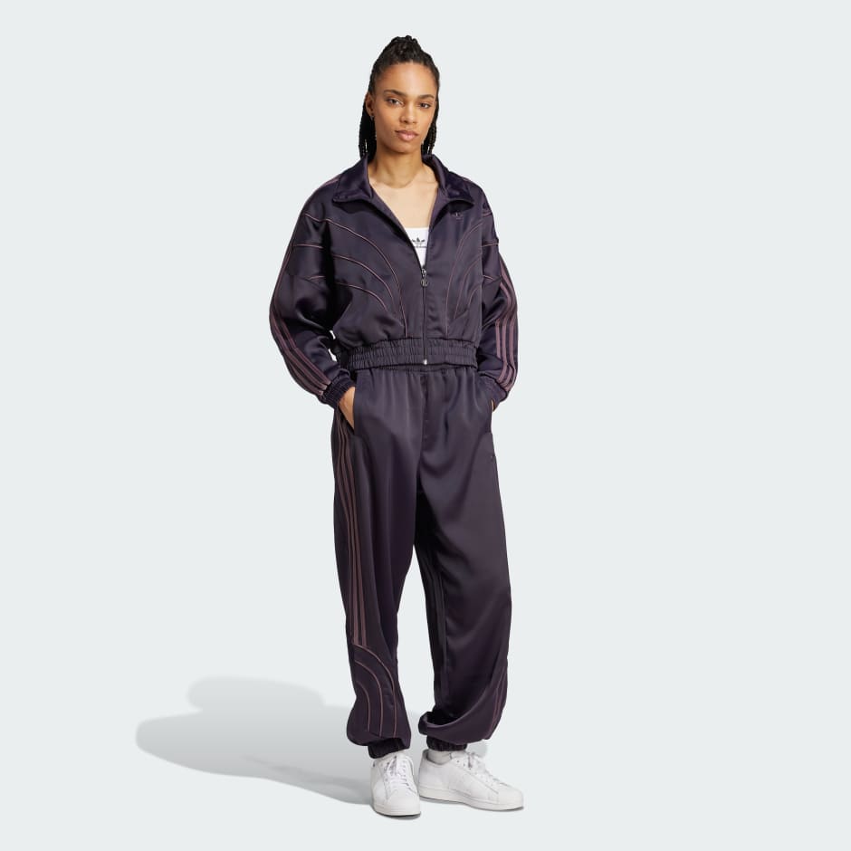adidas Piping Loose Crop Track Top - Image 2