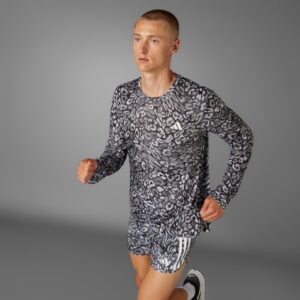 adidas Own the Run CLIMACOOL 3-Stripes Long Sleeve Tee