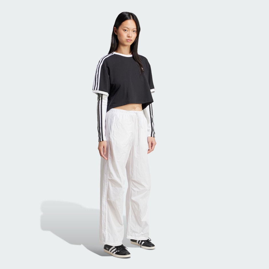 adidas Adicolor 3-Stripes Loose Crop Tee - Image 2