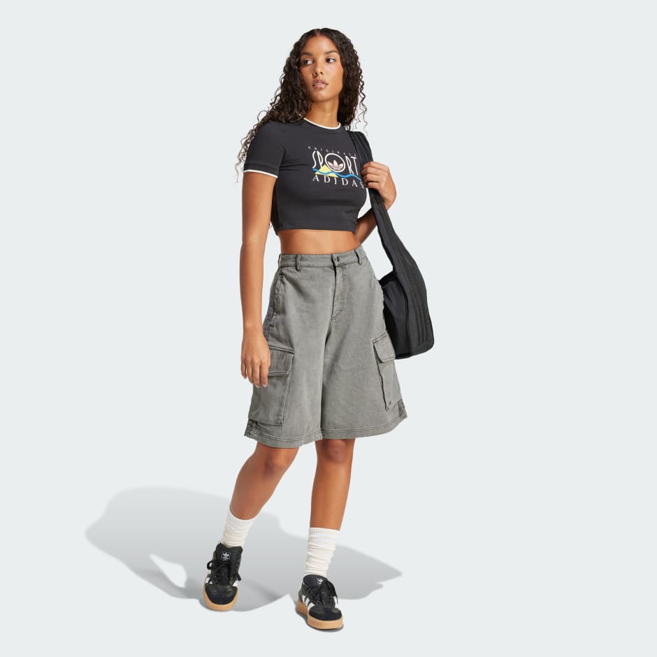 adidas Washed Cargo Twill Jorts - Image 2