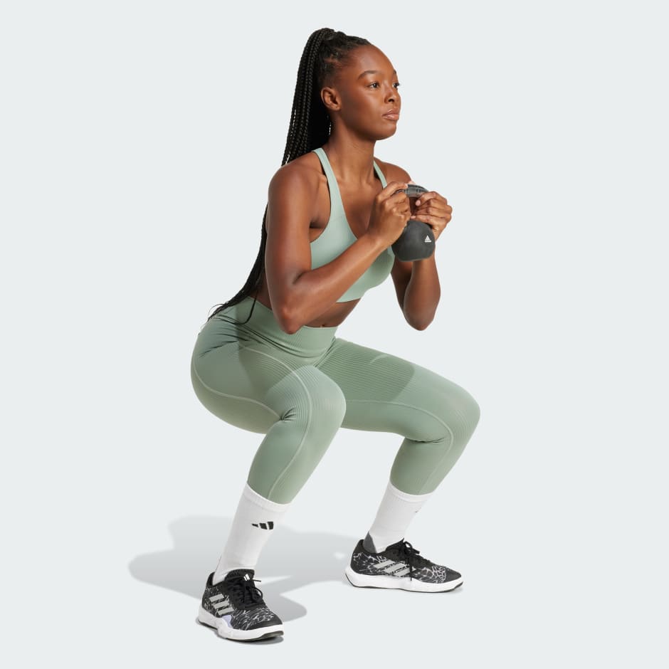 adidas Optime Rib 7/8 Leggings - Image 2