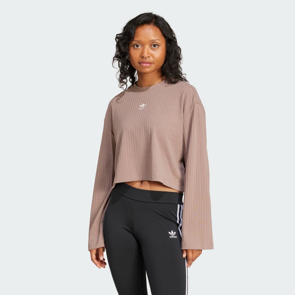 adidas Essentials Wide Rib Long Sleeve Tee
