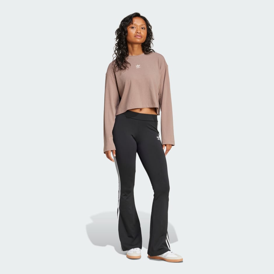 adidas Essentials Wide Rib Long Sleeve Tee - Image 2