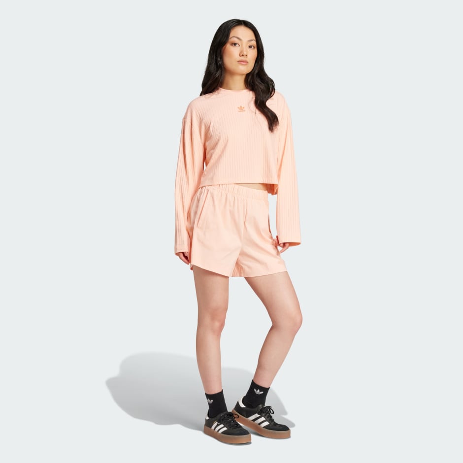 adidas Essentials Wide Rib Long Sleeve Tee - Image 2
